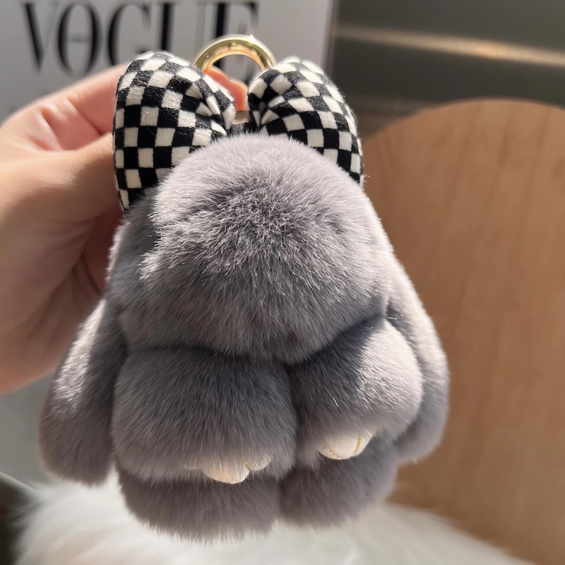 SinfoniaA Plush Keychain, Cute Rabbit Keychain, Rabbit, Fluffy, Cute, Fur