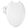 ZMJH S001-B1 Bidet Toilet Seat Non-Electric, Fits Elongated Toilets, Dual