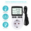 RUIZHI Digital Temperature Controller Sockets Heating Cooling Thermostat 250 V