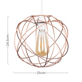 MiniSun MiniSun Retro Style Atom Design Copper Metal Basket Cage Ceiling Pendant Light Shade