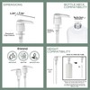 o1brand Universal Shampoo/Conditioner Pumps, 2 Pack, for 1 Liter Bottles,