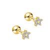 COSMO CARAT Gold Plated 925 Sterling Silver Celestial Stars CZ