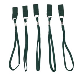 Comfort Axis Replacement Stretchable Elastic Wrist Straps for Walking Canes, Green, Pack of 5