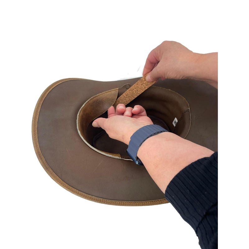 KAKADU Brumby Shapeable Leather Hat Brown