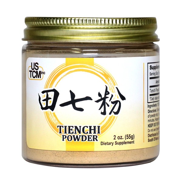 100% Pure Tienchi Powder Pseudoginseng Notoginseng Sanqi Powder Tienchi Ginseng Powder 田七粉 120mesh (2oz)