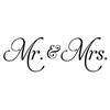 Mr&Mrs Wall Sticker Removeable Quote Vinyl Wall Art Decals