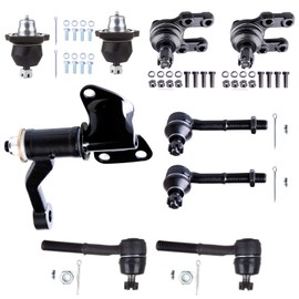 OCPTY - New 9-Piece Suspension Kit Outer Inner Tie Rod End Upper Lower Ball Joints Idler Arm Fit 1987-1992 For Nissan Pathfinder 1995-1997 Pickup 4WD 1986-1994 D21 4WD
