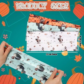 JaGely 12 Pcs Thanksgiving Headbands Bulk Fall Head Bands for Women Turkey Pumpkin Maple Leaves Hair Accessories Hairband Fall Elastic Non Slip Thanksgiving Hair Hairband for Autumn Festive Gift