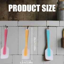 4 Pcs Espátulas de Silicona Repostería, Utensilios Repostería, Espátulas Cocina Antiadherente, Espátulas Flexibles para Hornear, Mezclar y Raspar, sin BPA (Grande)