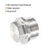 PATIKIL M30x1.5 Male Plug, 1 Pack Waterproof Dustproof 304 Stainless