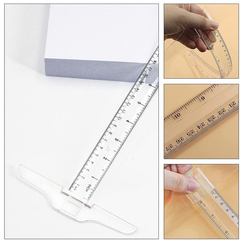 12 inch/ 30 cm T Shape Ruler Double Side Scale