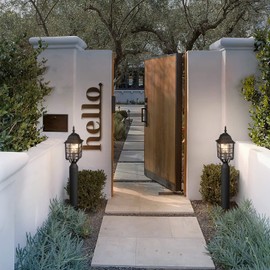 Aoceley 2-Pack Dusk to Dawn Outdoor Post Light, Exterior Lamp Post Light Fixture with Pier Mount Base, Exterior Pole Lantern Light, Black with Water Ripple Glass