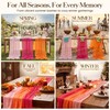 3 Pcs 10FT Sunset Table Runner Set, Pink and Orange