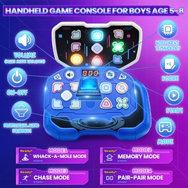 Toys for 5 6 7 8 Year Old Boys Kids Gifts: Sensory Toy for Boy Age 4-9 Travel Handheld Games Consoles for 6 7 8 9 Year Old Girls Birthday Presents Kid Teenage Electronic Autism Fidget Memory Game