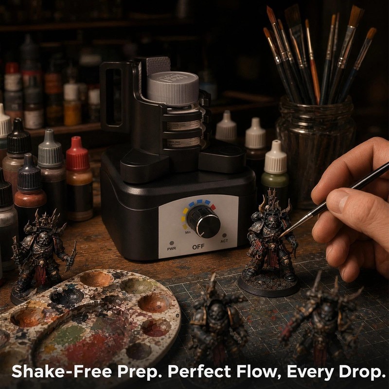 HUBEST Vortex Mixer Hands-Free Paint Shaker for Model Hobby &