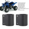 2pcs 1in High Temp Exhaust Clamp Aluminum Butt Joint Exhaust