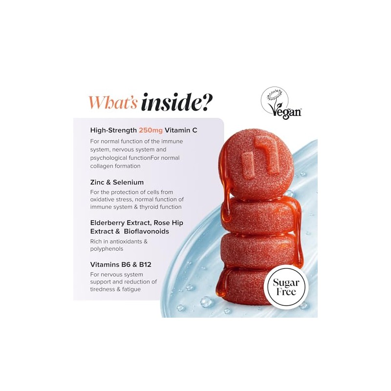 Vitamin C Gummies 250 mg | with Zinc, Bioflavonoids |