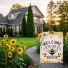 Summer Garden Flag Welcome to Our Hive 12.5 x 18