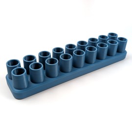 Pen Holder for Children - Compatible with Stabilo Woody - 18 Compartments - Pastel Blue (Straight)