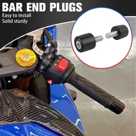 WORLDMOTOP Motorcycle Handle Bar End Grips Plug Weights Hand Grips Plug Caps Replacement for Suzuki GSXR1000 GSX-R1000 GSXR 1000 2017-2024