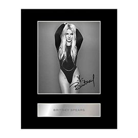 Britney Spears Signed Mounted Photo Display