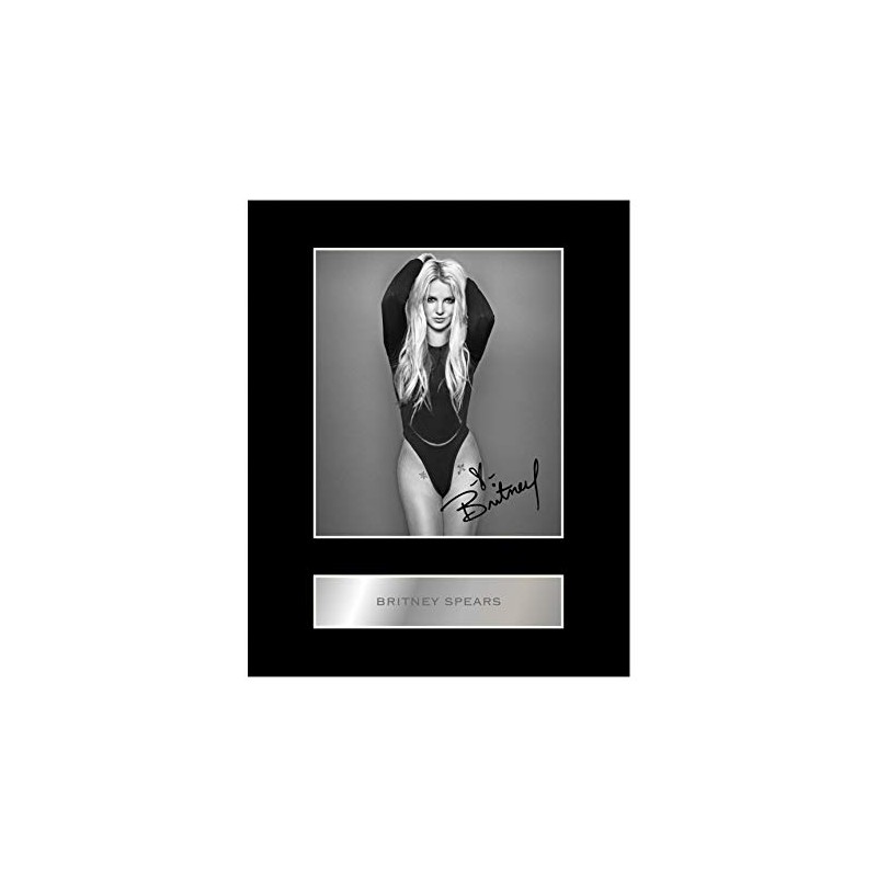 Britney Spears Signed Mounted Photo Display