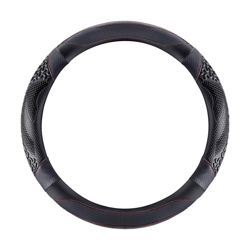 HZEL Car Steering Wheel Cover with Massage Grip, 14.5-15" Soft