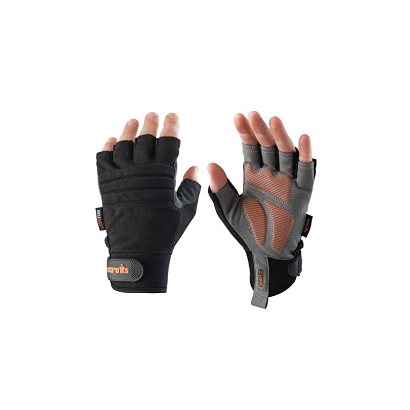 Scruffs Trade Fingerless Gloves Black XL / 10 (T51005)
