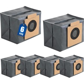 6 Pcs Dust Bags Replacement for Eufy Clean X8 Pro/ X10 Pro Omni Robot Vacuum Self-Empty Station Accessories Part