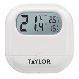 Taylor - Digital Indoor/Outdoor Thermometer with Suction Cup Accurate, Convenient Mounting