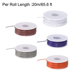 sourcing map 24AWG Wire 24 Gauge Electrical Wire, 100m(328ft Total) PVC 1007 Stranded Wire Hookup Wire Tinned Copper Wire for DIY Wiring