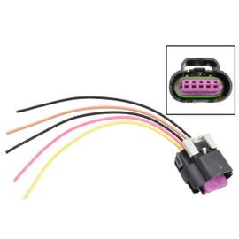 ICT Billet Wire Connector Pigtail LS Gen 4 MAF Mass Air Flow Intake Air IAT Sensor Truck Tube Style Wiring Compatible with GM RPO codes 2007-2009 4.8 5.3 L76 LY2 LY5 WPMAF40