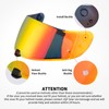 JQF Gear C70 Helmet Visor Replacement Face Shield Compatible with