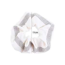 Shiny Rhinestone Hair Scrunchies Hair Ties for Women Girl, Elegant Ponytail Decor Daily Hair Elastic Decor