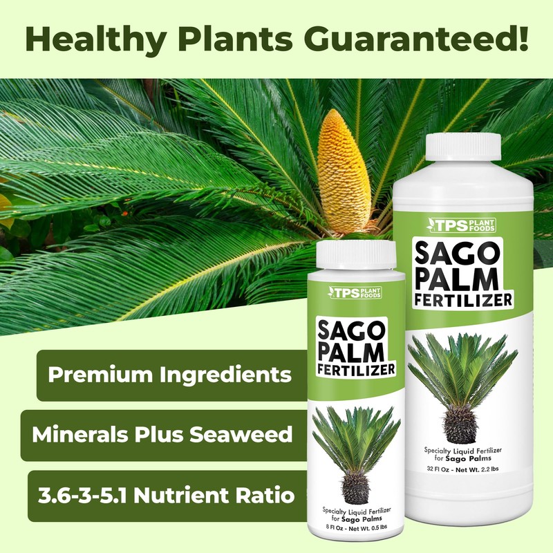Sago Palm Fertilizer, Complete Liquid Sago Palm Plant Food, 32