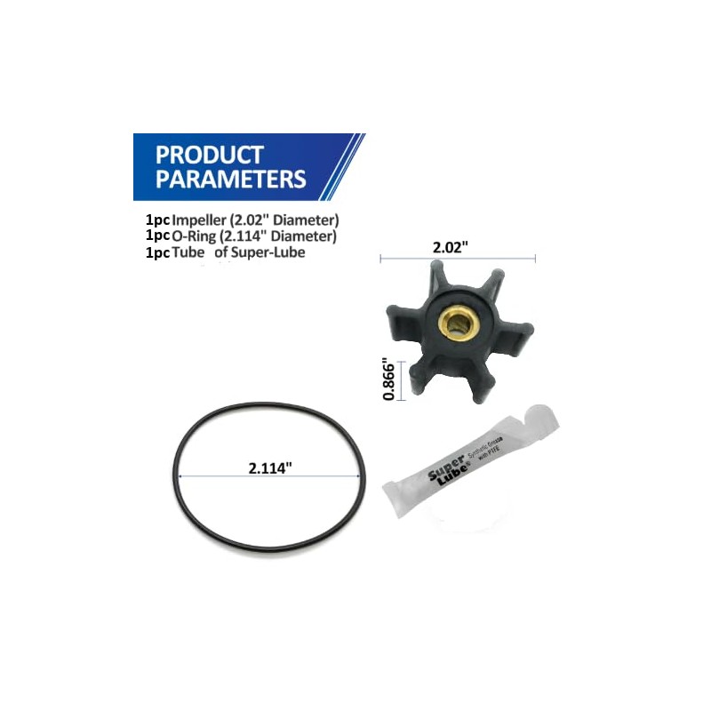 REPLACEMENTKITS.COM Impeller & O-Ring Kit Compatible with Milwaukee M18 Transfer