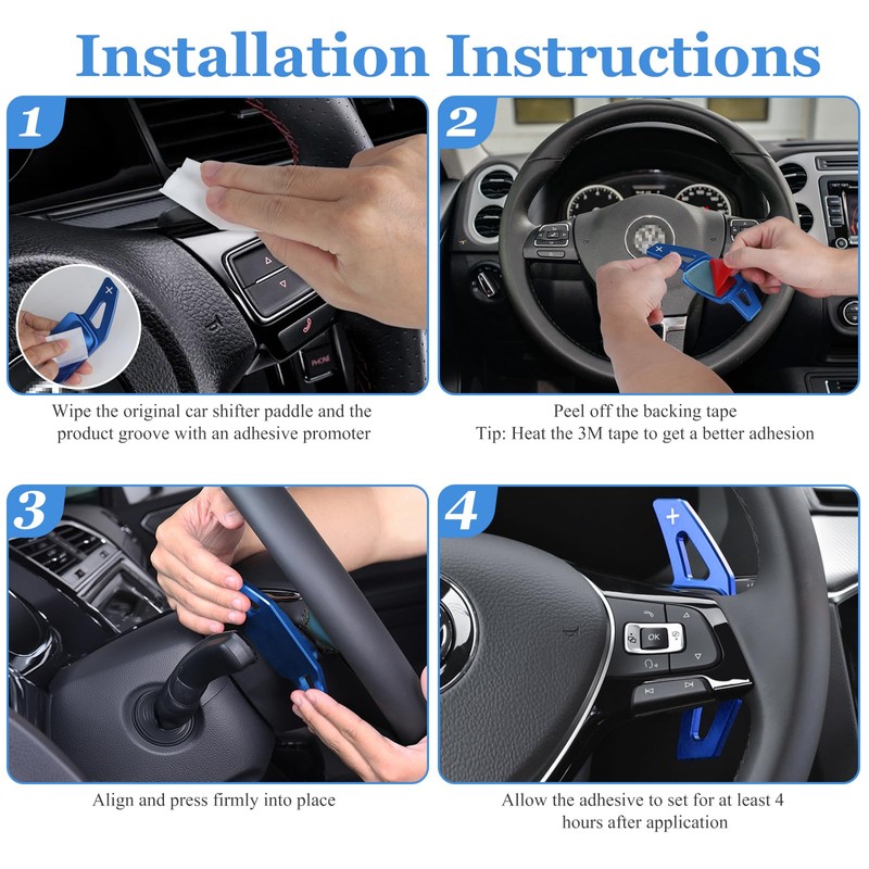 EFUTURETIME Shift Paddle Extension Steering Wheel Shift Paddle Extension Made