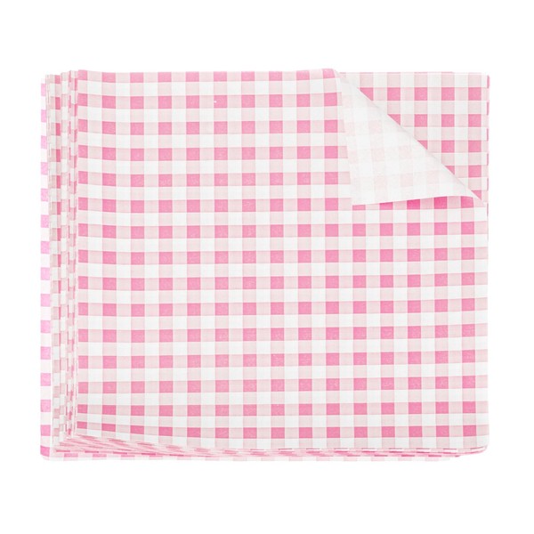 HARFINGTON 100pcs Square Checkered Wax Paper Sheets 7.09" x 7.09"
