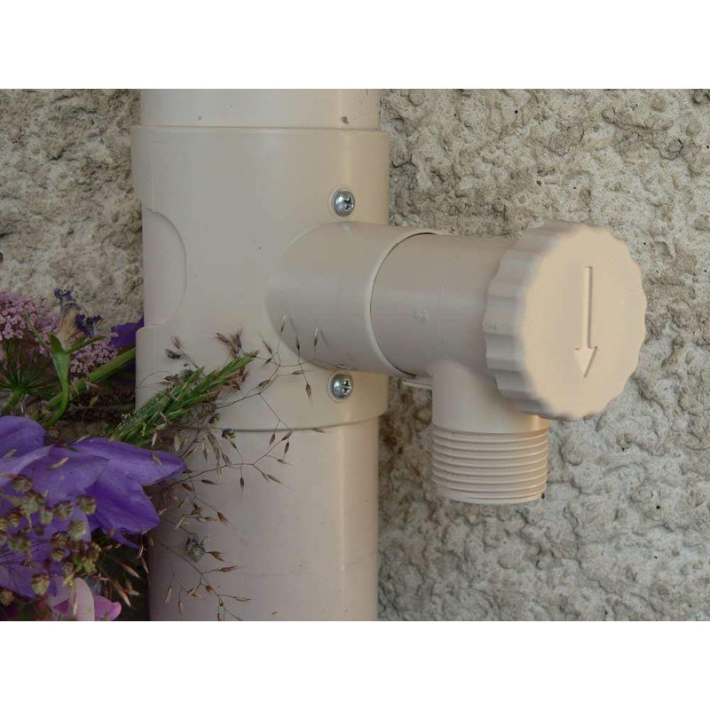 Capt'eau Rain Water Collector for Circular Pipes (Sand)