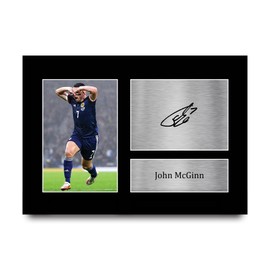HWC Trading A4 John McGinn Scotland Gifts Printed Signed Autograph Picture for Football Fans and Supporters