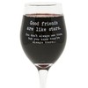 Funny Guy Mugs Good Friends Are Like Stars Wine Glass,