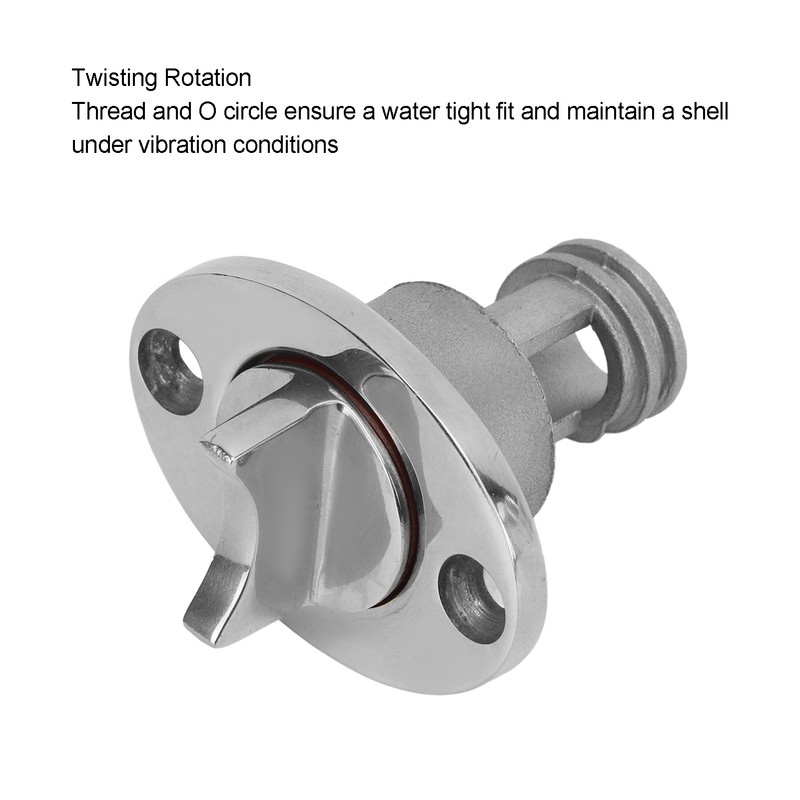 25mm 1in Drain Plug Boat Twisting Rotation Corrosion Resistance Stainless