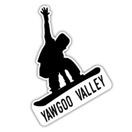 Yawgoo Valley Rhode Island Ski Adventures Souvenir 4 Inch Fridge Magnet Board Design