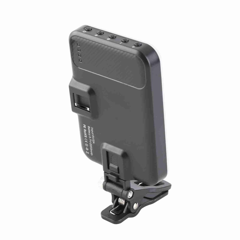 Portable Video Conference Fill Light 2500K-6500K Brightness Adjustable Clip On