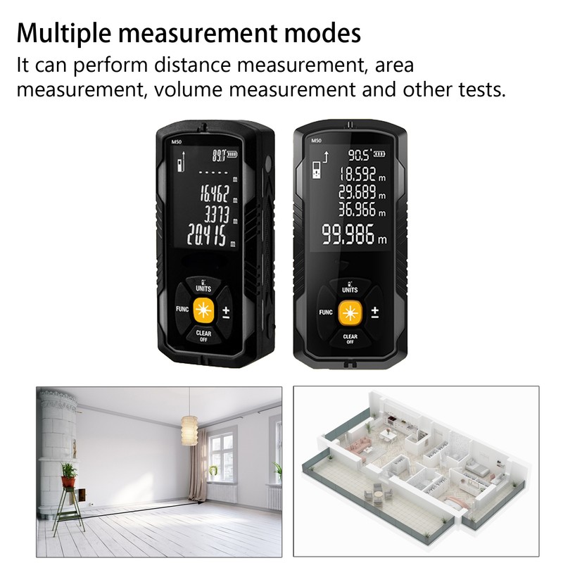 Digital Distance Meter Laser High Definition Screen High Accuracy Industrial