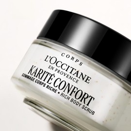 L'OCCITANE - Shea (Karité Confort) Rich Body Scrub - 200 ml - Exfoliates and nourishes - Made in France