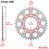 Honda Drive Chain & Sprockets Kit for Honda VF750C VF750Cd