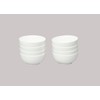 HomeVss, Bone China Rim Shape, Elegance White 40pc Dinnerware Set