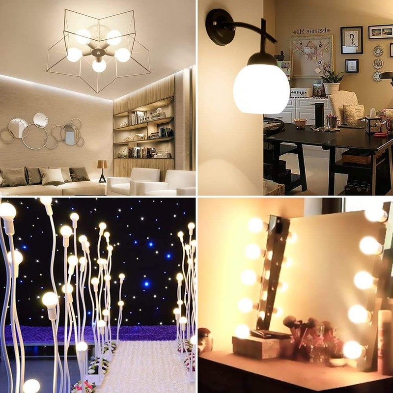 Lxcom Lighting G60 LED Light Bulb 3W Globe Bulbs 25W