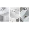 6 Pack Sink Overflow Ring, Bathroom Kitchen Sink Basin Trim,